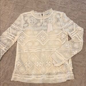 Rebecca Taylor crochet top size 12 - NWT